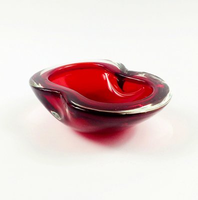 Large Sommerso Murano Glass Bowl attributed to Flavio Poli, 1970s-BMM-2042027