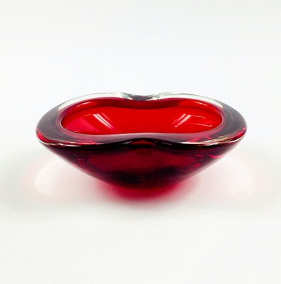 Large Sommerso Murano Glass Bowl attributed to Flavio Poli, 1970s-BMM-2042027