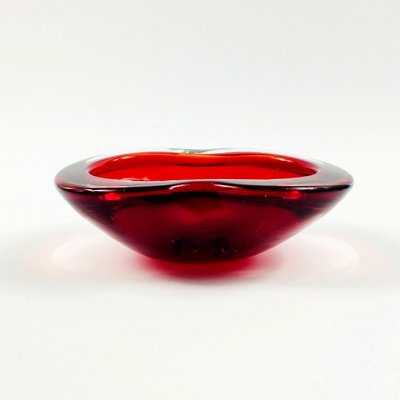 Large Sommerso Murano Glass Bowl attributed to Flavio Poli, 1970s-BMM-2042027