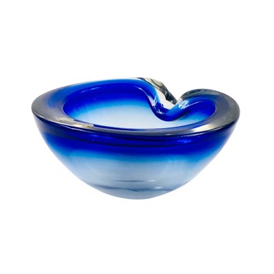 Large Sommerso Murano Glass Bowl by Flavio Poli, Italy, 1970s-BMM-2043183