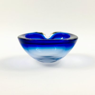 Large Sommerso Murano Glass Bowl by Flavio Poli, Italy, 1970s-BMM-2043183