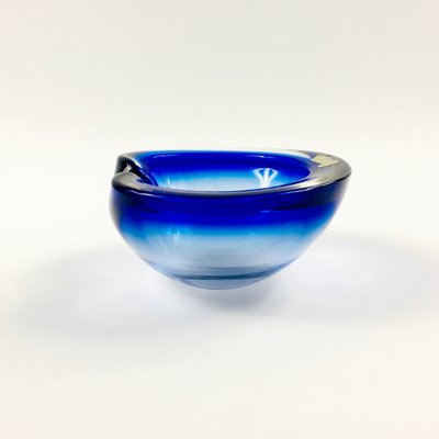 Large Sommerso Murano Glass Bowl by Flavio Poli, Italy, 1970s-BMM-2043183