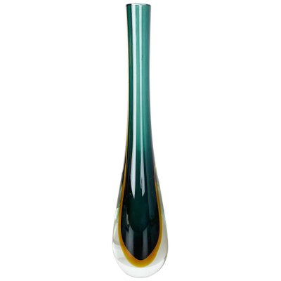 Large Sommerso Murano Glass Vase Attributed to Flavio Poli, Italy, 1970s-QZ-1053213