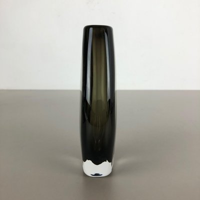 Large Sommerso Smoked Glass Vase by Nils Landberg for Orrefors, Sweden, 1970s-QZ-1089665