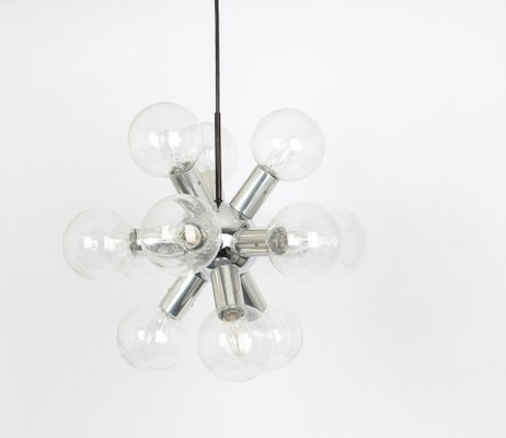 Large Space Age Austrian Sputnik Atomium Chrome Chandelier by Kalmar, 1970s-UGR-1085456