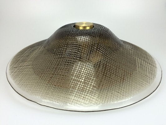 Large Space Age Ceiling Lamp in Glass from Peill & Putzler, 1970s-EJL-1139006