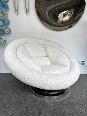 Large Space Age Italian Saturn Armchairs from Saporiti Italia, 1970s, Set of 2-FUE-1756552