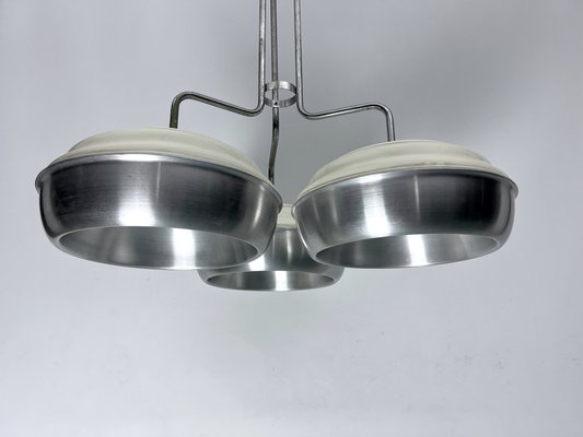 Large Space Age Metal and Plastic Ceiling Light from Studioluce, Italy, 1970s-OT-1718570