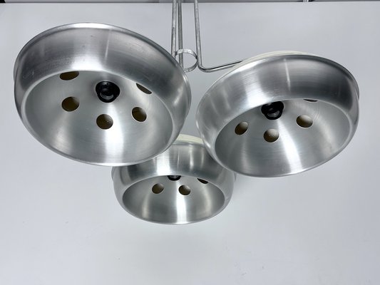 Large Space Age Metal and Plastic Ceiling Light from Studioluce, Italy, 1970s-OT-1718570