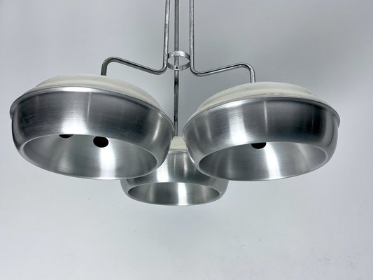 Large Space Age Metal and Plastic Ceiling Light from Studioluce, Italy, 1970s-OT-1718570