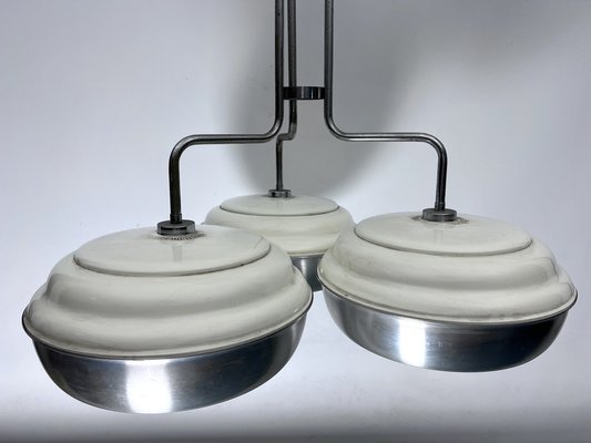 Large Space Age Metal and Plastic Ceiling Light from Studioluce, Italy, 1970s-OT-1718570