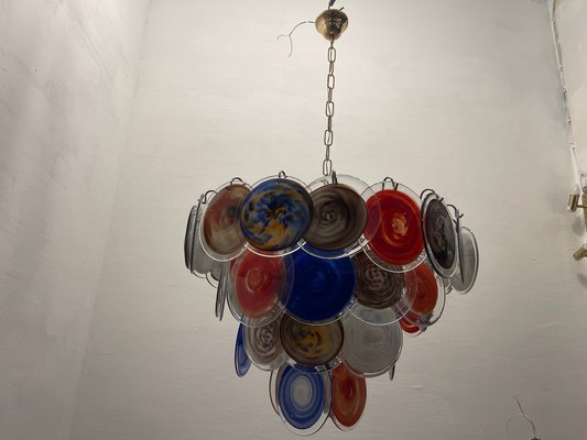 Large Space Age Murano Disc Chandelier, 1970s-JJC-1749732