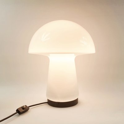 Large Space Age Mushroom-Shaped Glass Table Lamp from Limburg, Germany, 1970s-BMM-1735572