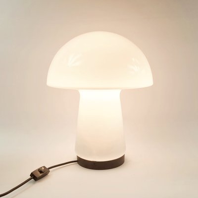 Large Space Age Mushroom-Shaped Glass Table Lamp from Limburg, Germany, 1970s-BMM-1735572