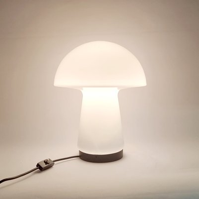 Large Space Age Mushroom-Shaped Glass Table Lamp from Limburg, Germany, 1970s-BMM-1735572