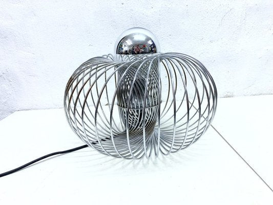 Large Space Age Spiral Table Lamp in Chrome, 1960s-AET-2040595