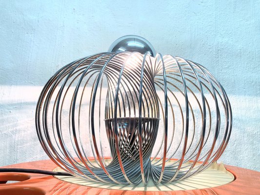 Large Space Age Spiral Table Lamp in Chrome, 1960s-AET-2040595