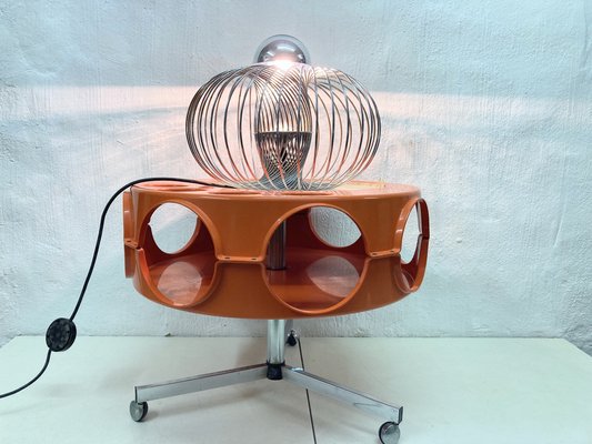 Large Space Age Spiral Table Lamp in Chrome, 1960s-AET-2040595