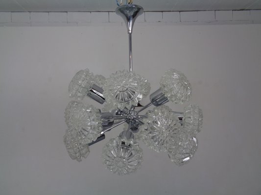 Large Space Age Sputnik Ceiling Lamp with 18 Glasses by Richard Essig, 1960s-RDW-912607