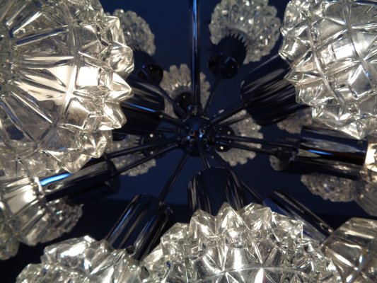 Large Space Age Sputnik Ceiling Lamp with 18 Glasses by Richard Essig, 1960s-RDW-912607