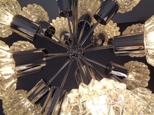 Large Space Age Sputnik Ceiling Lamp with 18 Glasses by Richard Essig, 1960s-RDW-912607