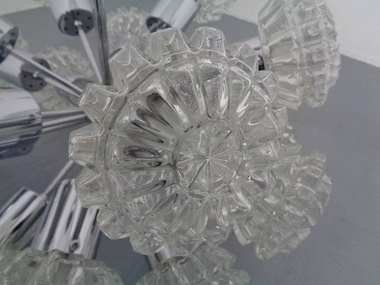 Large Space Age Sputnik Ceiling Lamp with 18 Glasses by Richard Essig, 1960s-RDW-912607