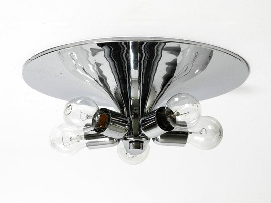 Large Space Age Sputnik Chrome Ceiling Lamp from Cosack, 1960s-RR-1377371