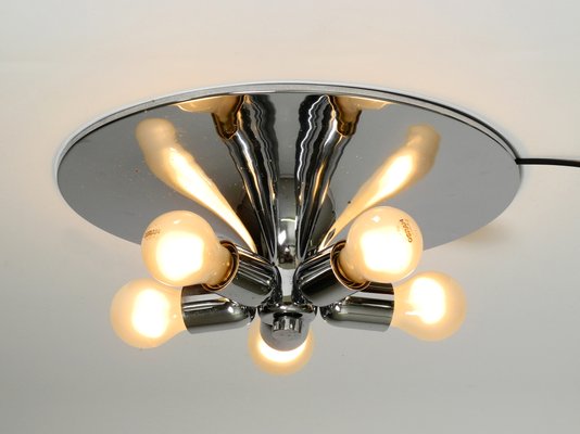 Large Space Age Sputnik Chrome Ceiling Lamp from Cosack, 1960s-RR-1377371