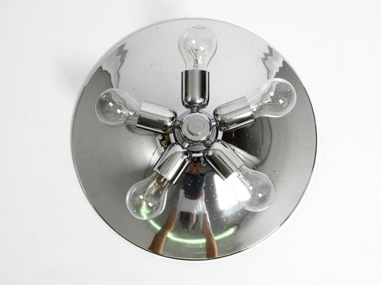 Large Space Age Sputnik Chrome Ceiling Lamp from Cosack, 1960s-RR-1377371