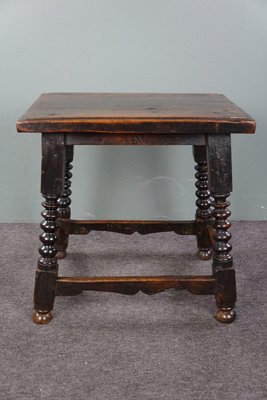 Large Spanish Stool with Twisted Legs-HPP-1783182