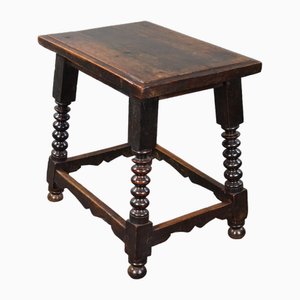 Large Spanish Stool with Twisted Legs-HPP-1783182