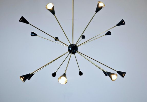 Large Sputnik Ceiling Light, 1960s-FGA-923648