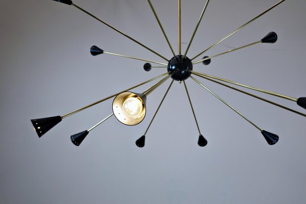 Large Sputnik Ceiling Light, 1960s-FGA-923648