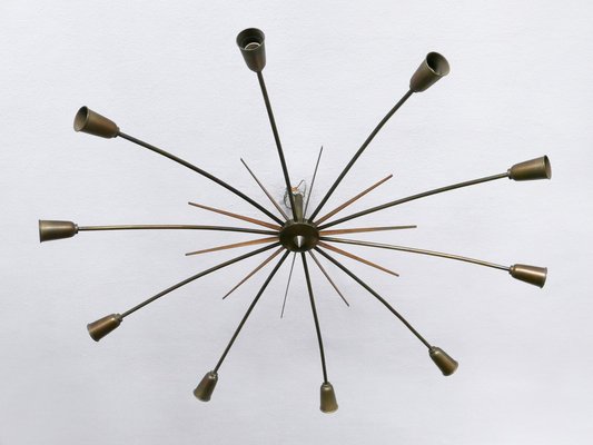 Large Sputnik Ceiling Light Sun by J.T. Kalmar, Austria, 1950s-WPT-2043784