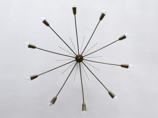 Large Sputnik Ceiling Light Sun by J.T. Kalmar, Austria, 1950s-WPT-2043784