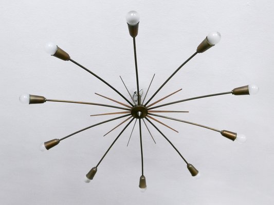 Large Sputnik Ceiling Light Sun by J.T. Kalmar, Austria, 1950s-WPT-2043784