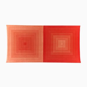 Large Square Cotton Velvet Wall Decor by Verner Panton for Mira X, 1960s-LOB-724261