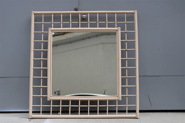 Large Square Mirror from Vivai del Sud Italia, 1970s-EH-866299