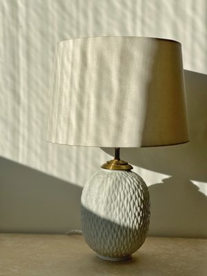 Large Stoneware Model Chamotte Table Lamp by Gunnar Nylund for Rörstrand, 1950s-ARN-575804