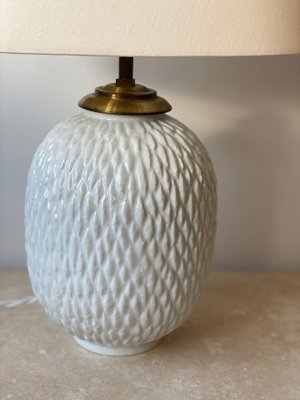 Large Stoneware Model Chamotte Table Lamp by Gunnar Nylund for Rörstrand, 1950s-ARN-575804