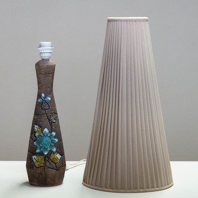 Large Stoneware Table Lamp by Tilgmans Keramic, Sweden, 1960s-JE-1718466