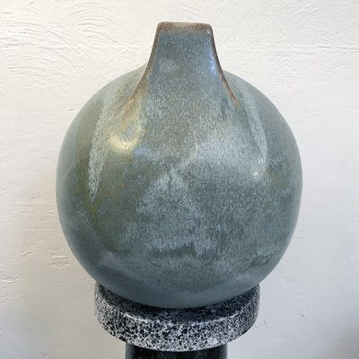 Large Stoneware Vase by Franco Bucci for Laboratorio Pesaro, Italy, 1970s-BVG-973253