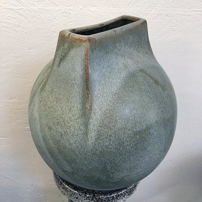 Large Stoneware Vase by Franco Bucci for Laboratorio Pesaro, Italy, 1970s-BVG-973253