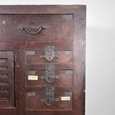 Large Store Archive Cabinet, Japan, 1890s-DWL-1787511