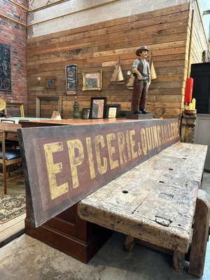 Large Store Sign in Painted Wood, 1950s-WSZ-1780824