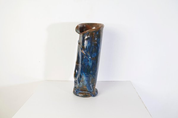 Large Studio Ceramic Vase, Italy, 1960s-FO-1096068