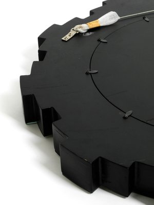 Large Sunburst Mirror Wall Clock, 1970s-RR-1083250