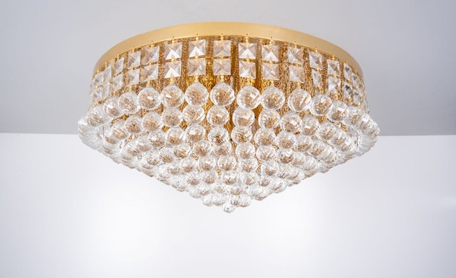 Large Swarovski Crystal Ball Ceiling Lamp, 1970s-GCG-932836