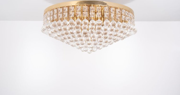 Large Swarovski Crystal Ball Ceiling Lamp, 1970s-GCG-932836