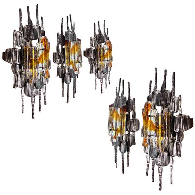 Large Swedish Brutalist Sconce by Tom Ahlström & Hans Ehrlich, 1960s-VDW-619409